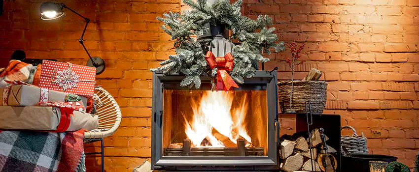 Travis Industries Linear Gas Fireplace Installation in East Massapequa, New York