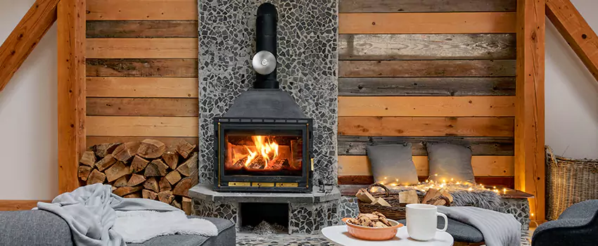Thelin Hearth Products Direct Vent Gas Stove Fireplace Inspection in East Massapequa, New York